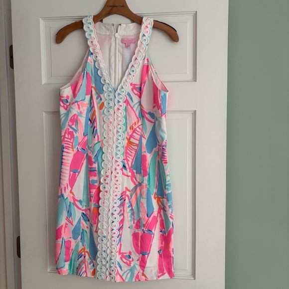 Lilly Pulitzer Lynn Shift Dress Out to Sea 10 Sailboats Summer Wedding - Picture 2 of 16